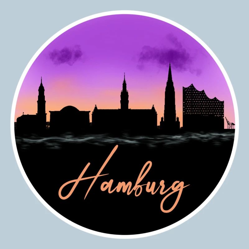 Belle ligne d’horizon de Hambourg