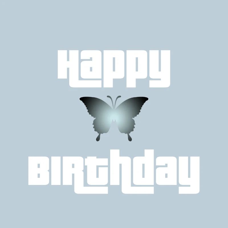 Joyeux anniversaire Butterfly Design