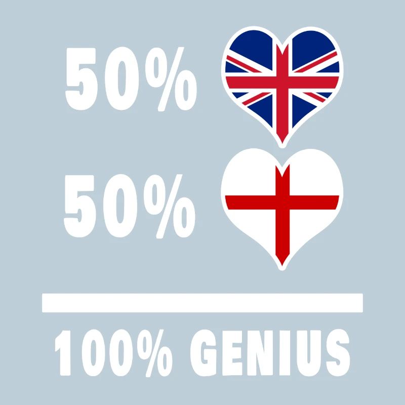England and Great Britain 100% Genius Flag
