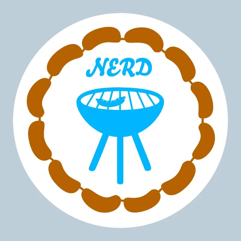 Sausage Chain Grilling Nerd Camping Bratwurst Grill