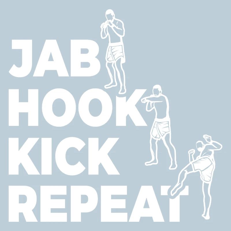 Jab Hook Kick Wiederholen
