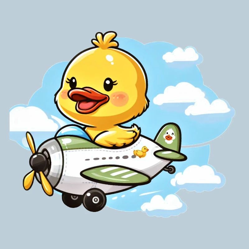 Conception mignonne de canard aviateur