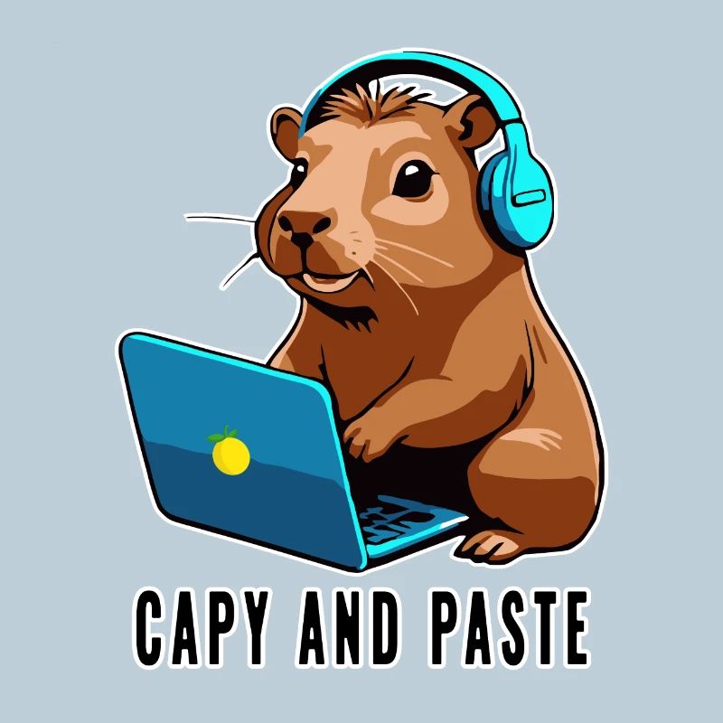Capybara mit Witz Capy and Paste