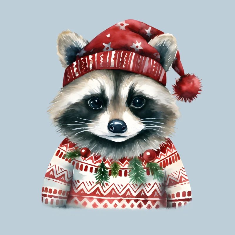 Mr. Raccoon in Norwegian sweater