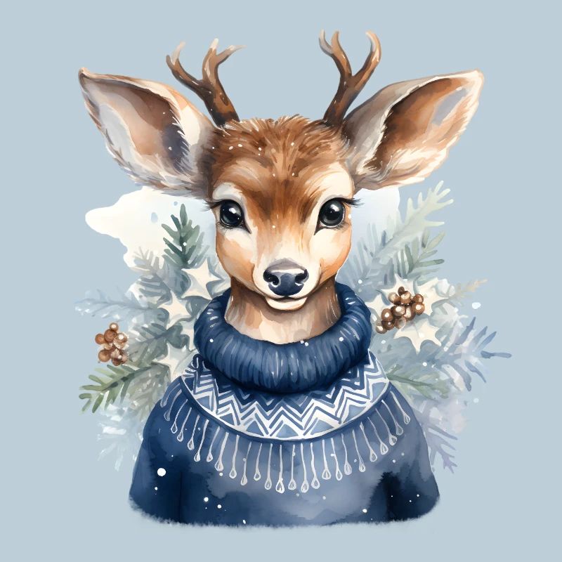 Rentier Winterpullover