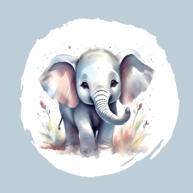 Aquarelle Éléphant