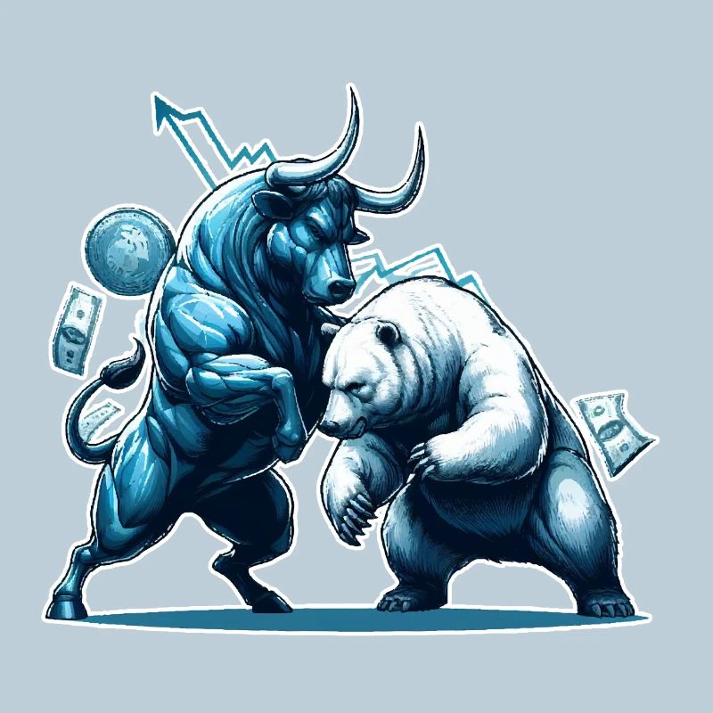 Finance Taurus Bear Fight Wall Street Gift