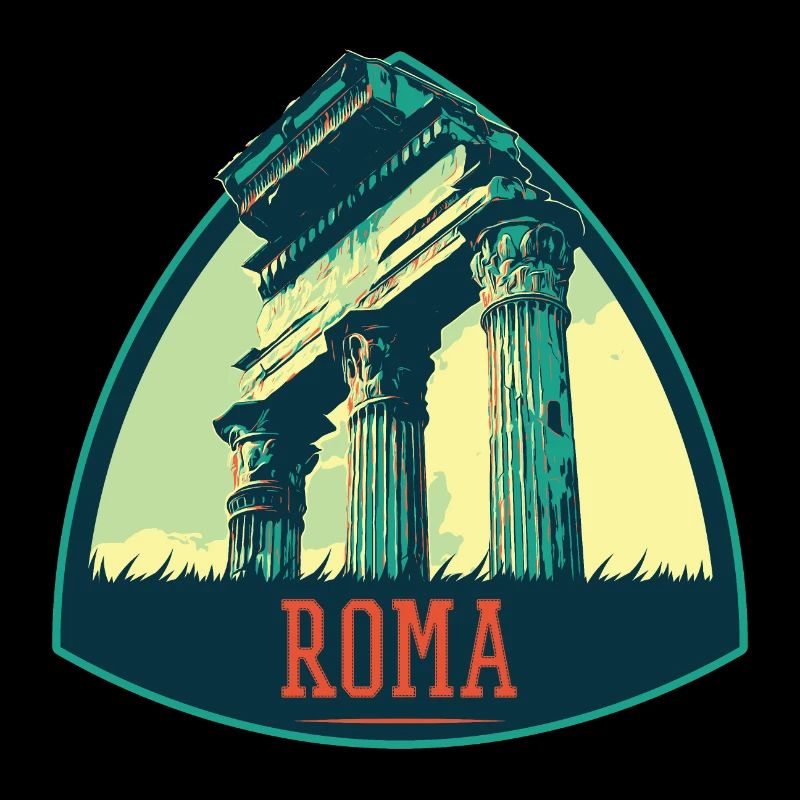 Illustration antiker Ruinen in Rom