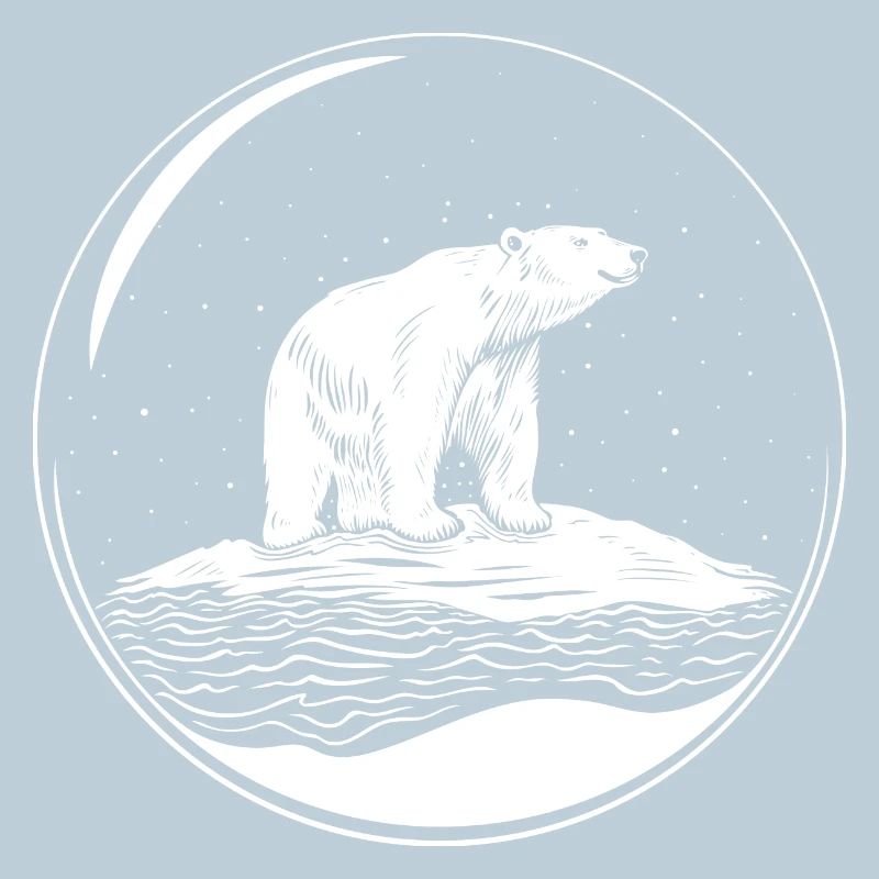 Eisbär auf Eisscholle Save the polarbear