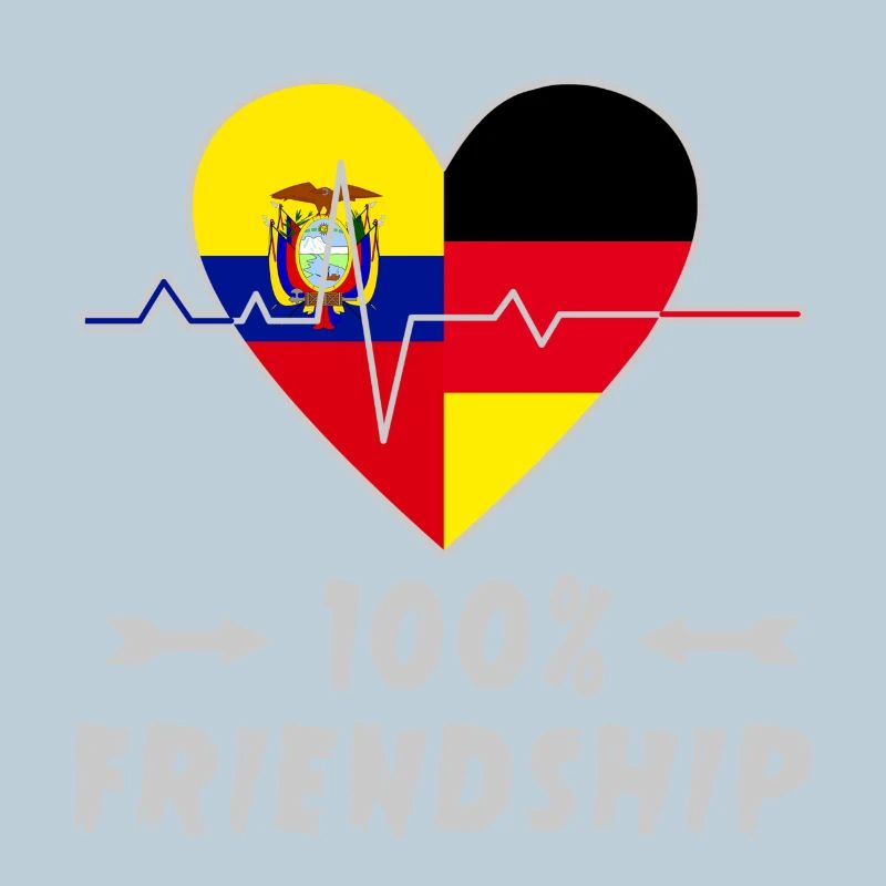 Ecuador and Germany 100% friendship