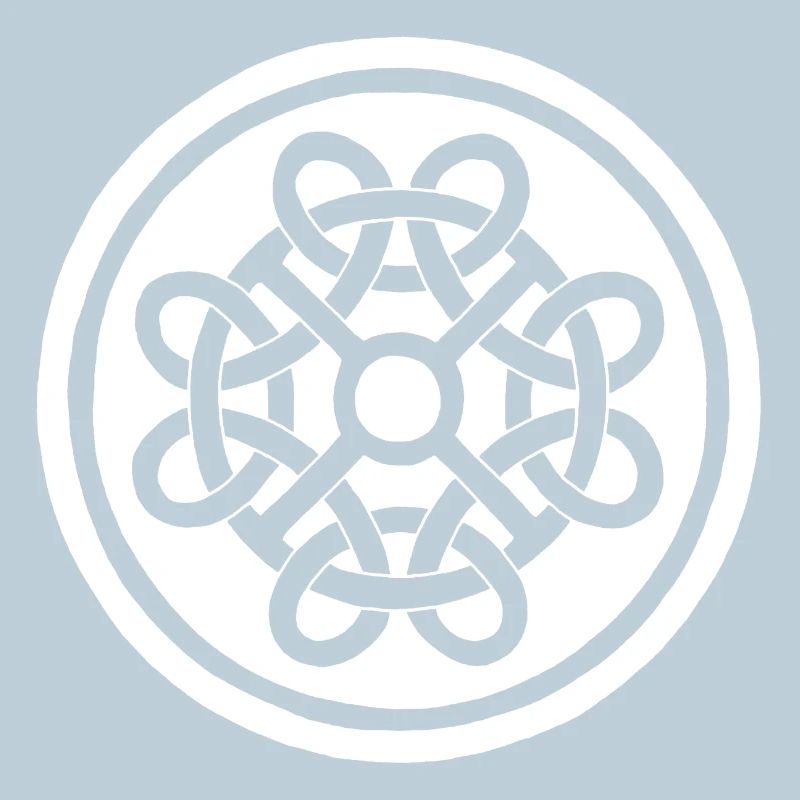Fleur celte et talisman blanc