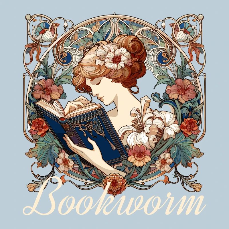 Bookworm Woman Reading Browsing Gift