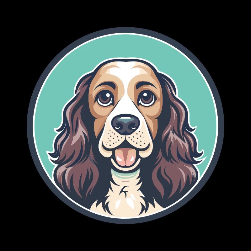 Cocker anglais Spaniel Chien Race Dessin animé Kawaii