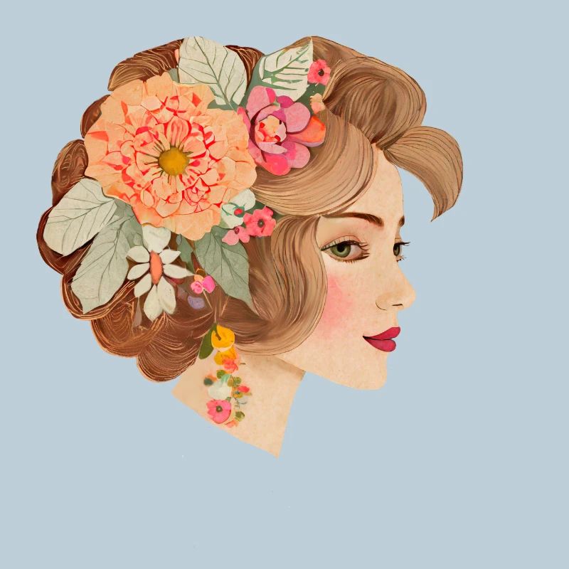 Belle dame au style bohème chic