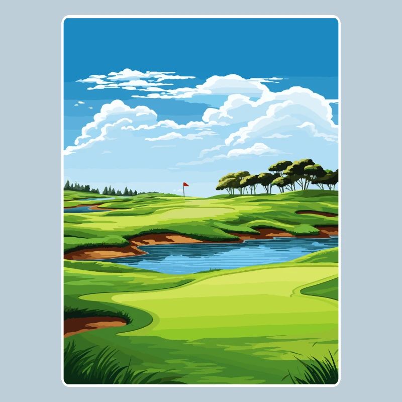 Harbor Town Golf Links Club Course Affiche de voyage