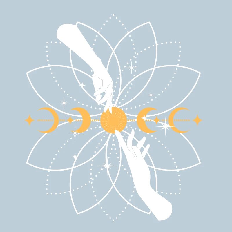 Himmlische Koi-Mandala