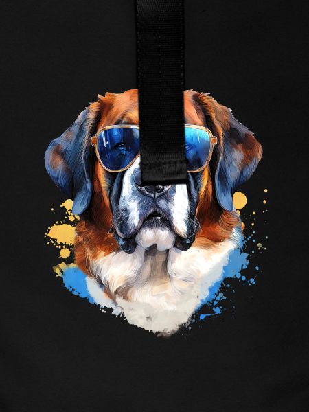 Saint Bernard with sunglasses
