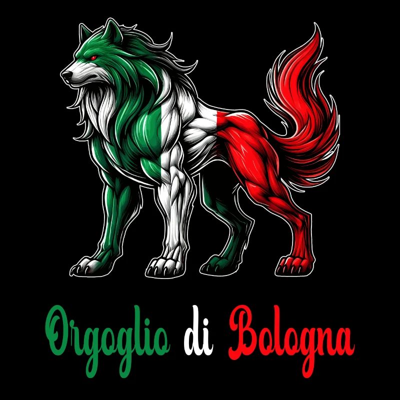 Drapeau de la fierté de Bologne (Italie)