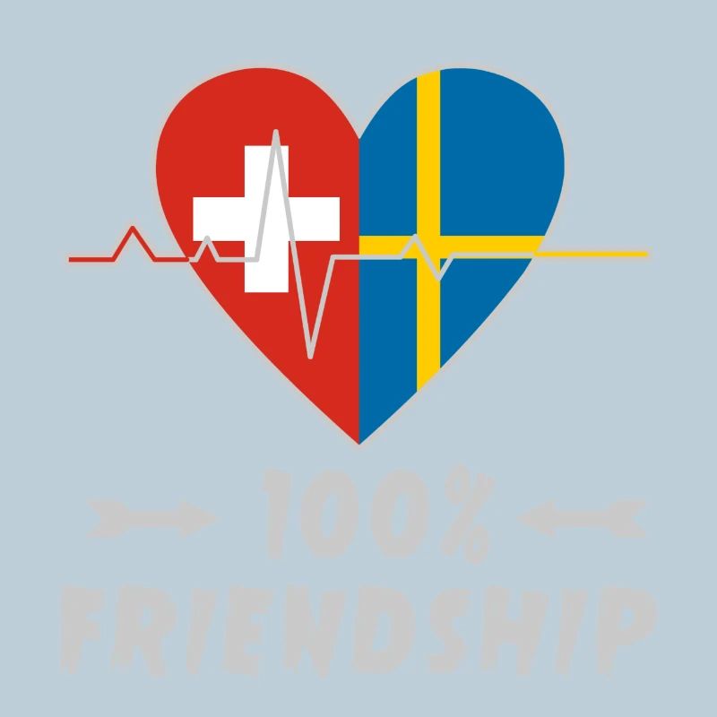 Schweiz und Schweden 100% Freundschaft
