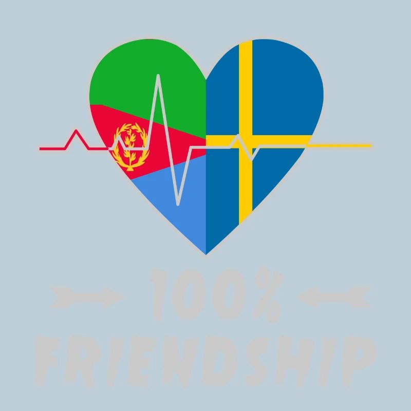 Eritrea und Schweden 100% Freundschaft