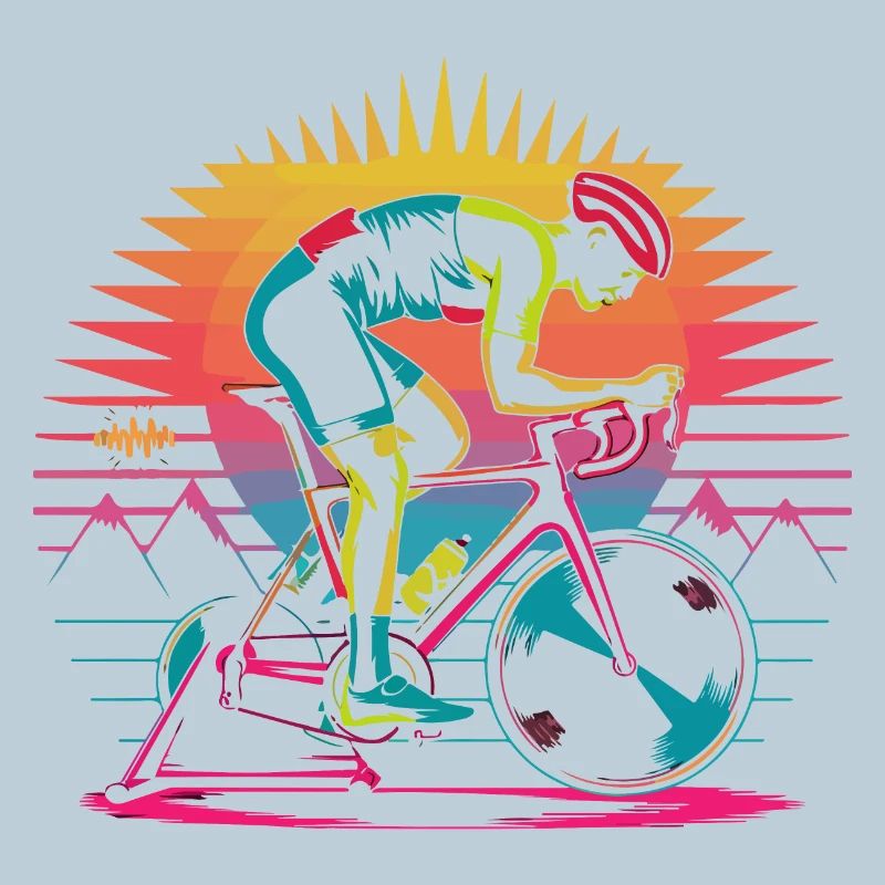 Retro Cyclist Turbo Trainer