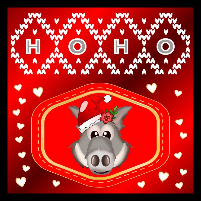 CHRISTMAS WILD ANIMALS WILD BOARS