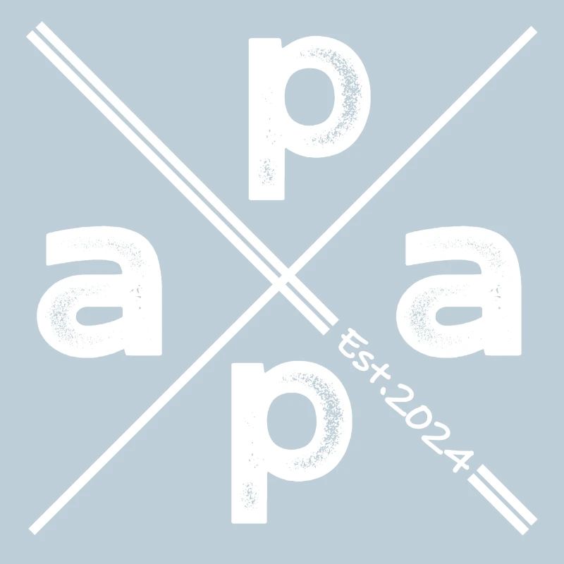 Papa Established 2024 – Vintage Geschenk Design