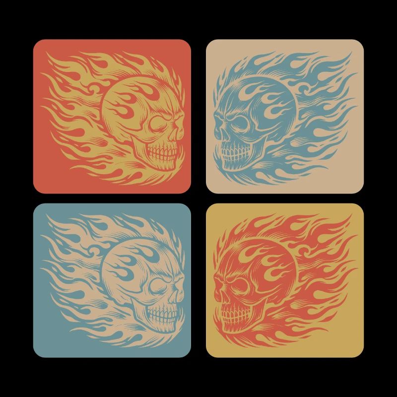 Flaming Skull – Biker & Rocker Style