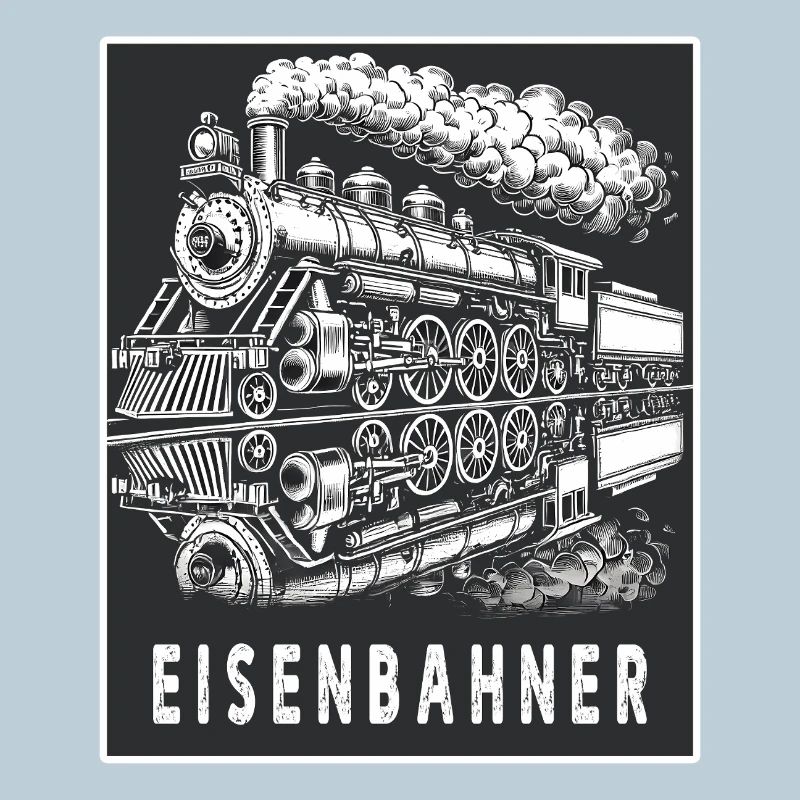 Dampflok Eisenbahner Retro