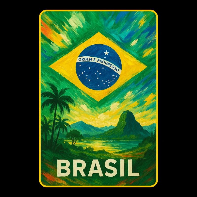 Brazil Flags Landscape Design