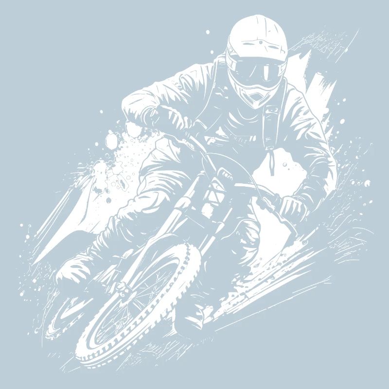 Dessin de motard BMX