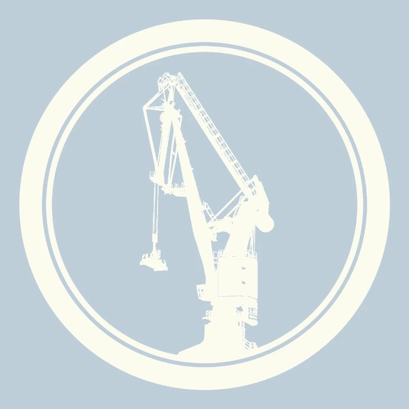 Harbour Crane Silhouette 03
