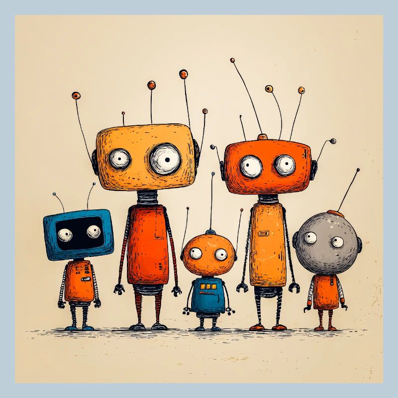 Childish Friendly Robot