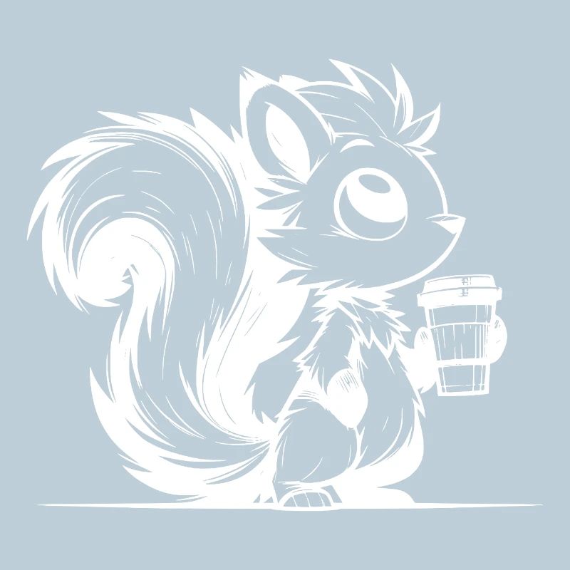 More coffee, less stress Squirrel Day