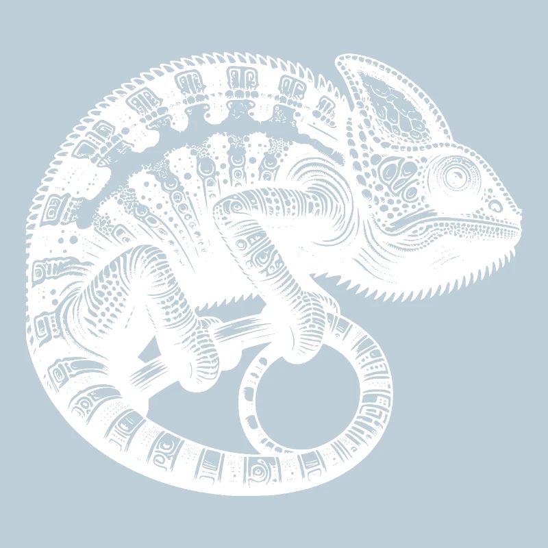 Jungle Reptile Chameleon Tattoo