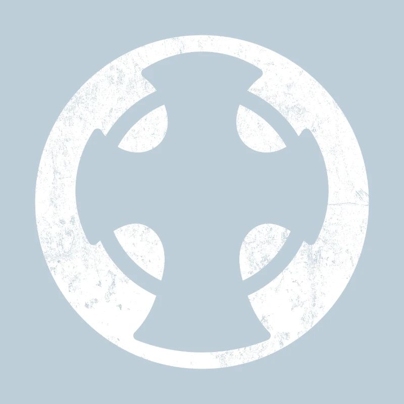 Croix de Novgorod cercle blanc illustration