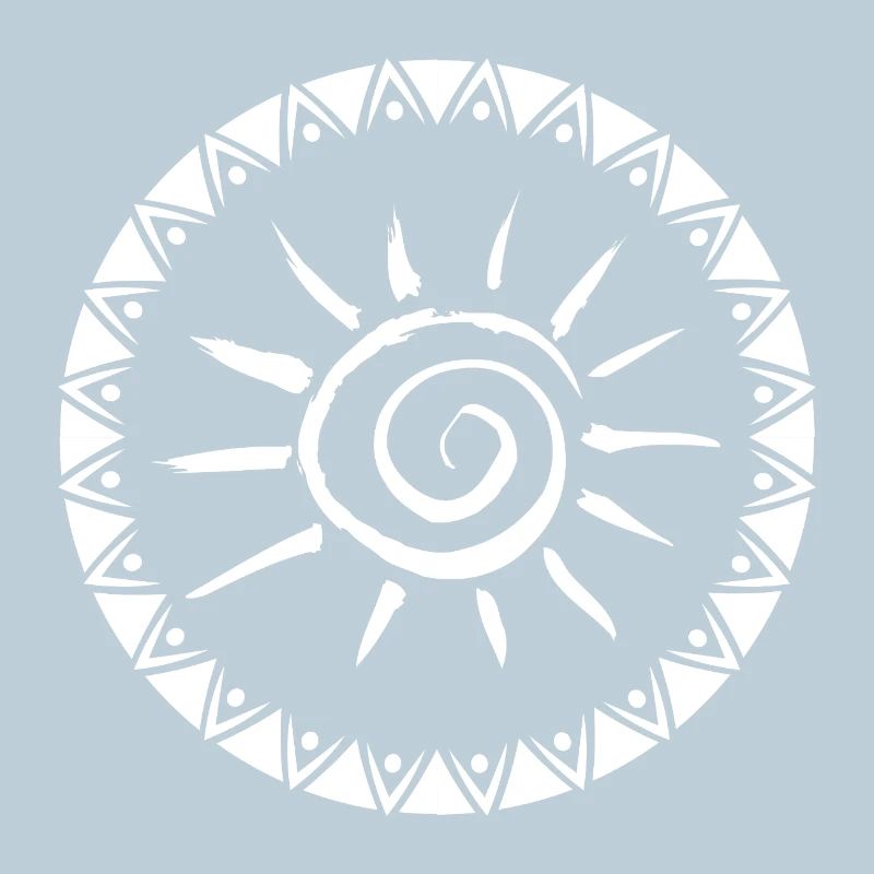Geometric Sunburst Mandala Design