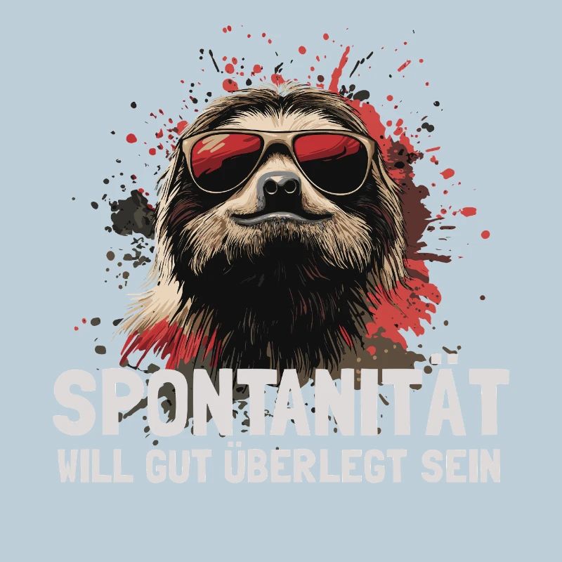 Chilled sloth with sunglasses