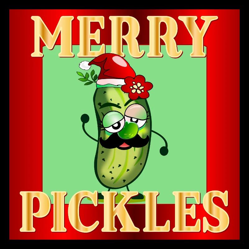FROHE WEIHNACHTEN WEIHNACHTSMANN GURKEN GURKEN