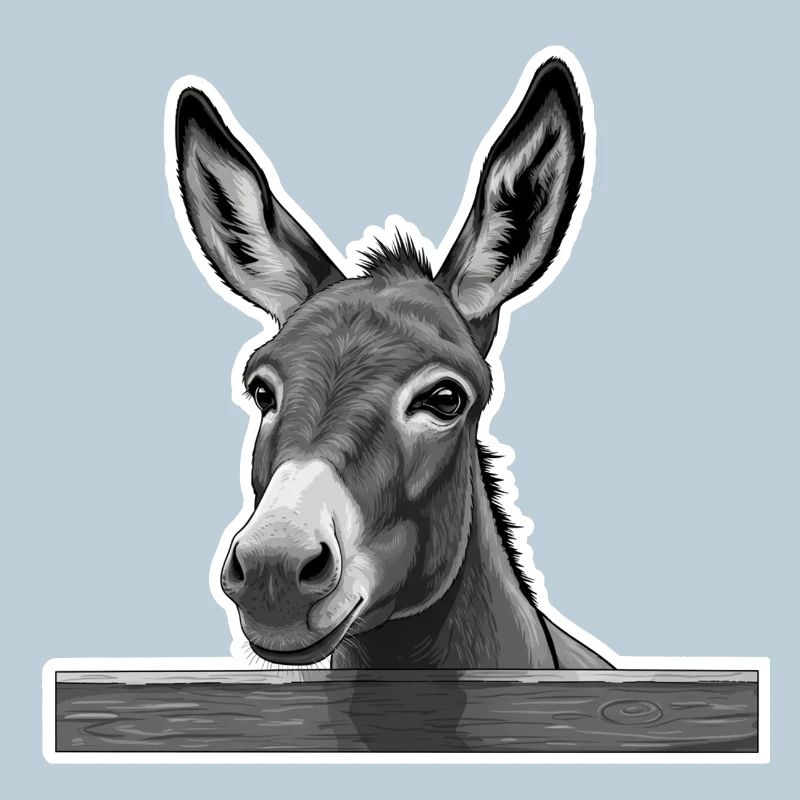 Donkey with a gentle gaze – peace and charm