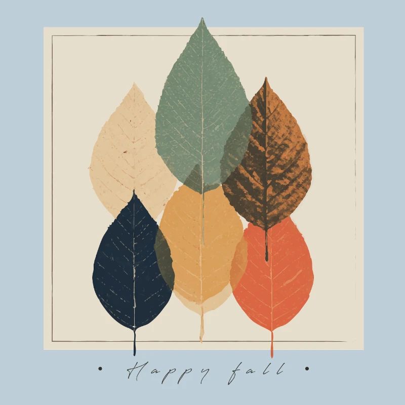 Herbstblatt-Mosaik: Retro-Palette