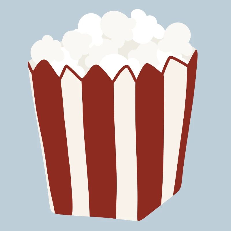 Seau à pop-corn Illustration rétro