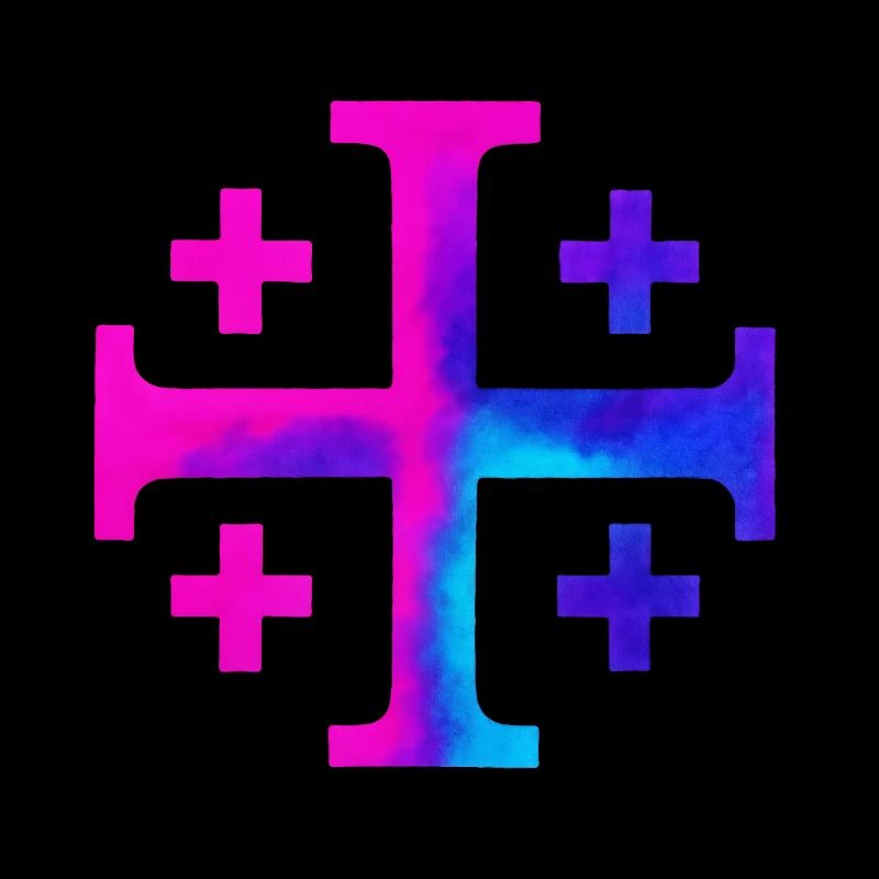 Kairos Cross (Jerusalem Cross) – Galaxy