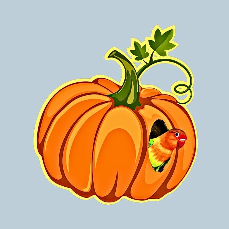Kürbis Papagei Laune