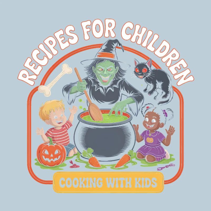 Cuisiner avec les enfants - T-shirt cool d’Halloween
