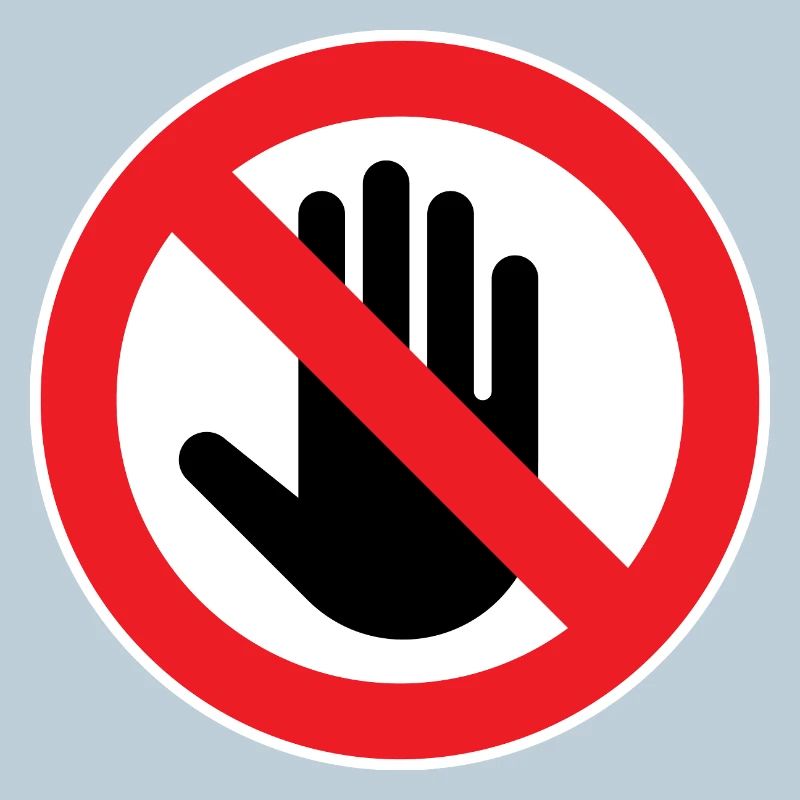Caution Do Not Touch, Do Not Touch Symbol