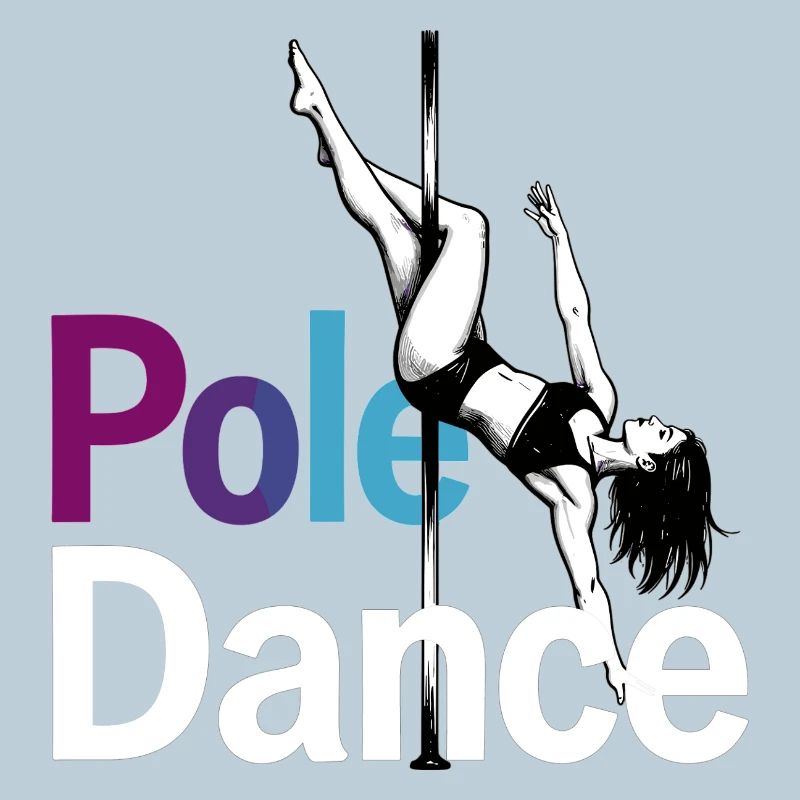 Pole Dance Poledancerin grafisch akrobatisch Gesch