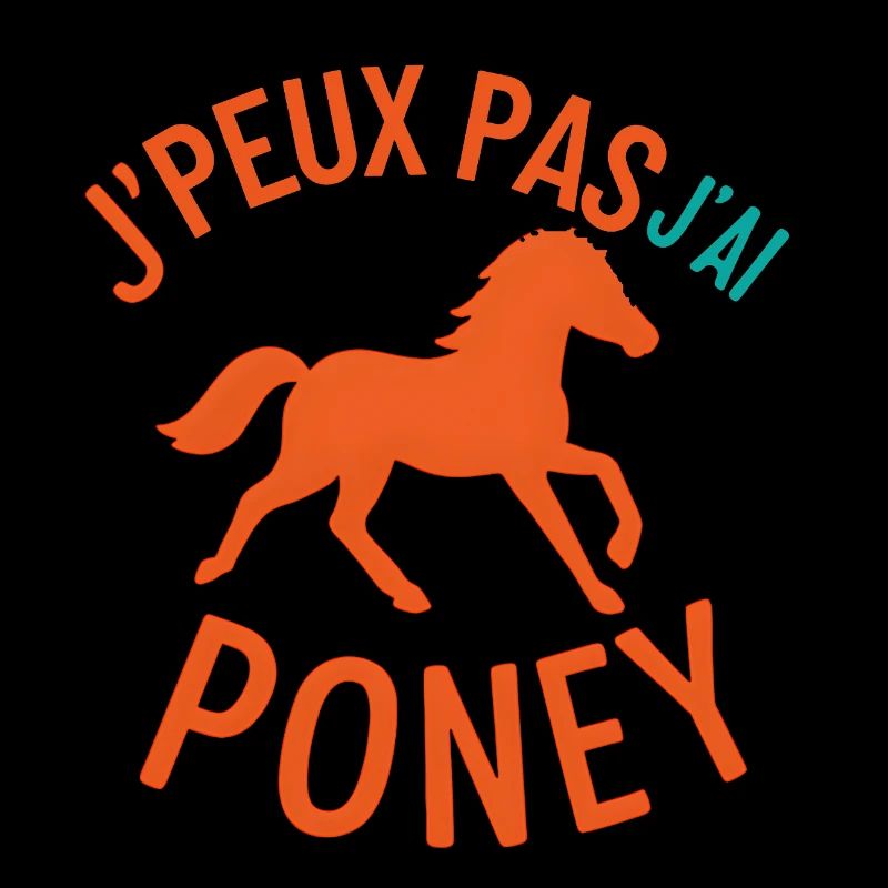J'peux pas j'ai Poney Silhouette