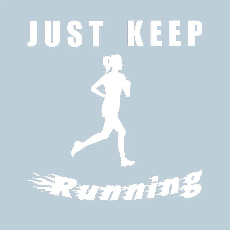 Just Keep Running – Runner Silhouette