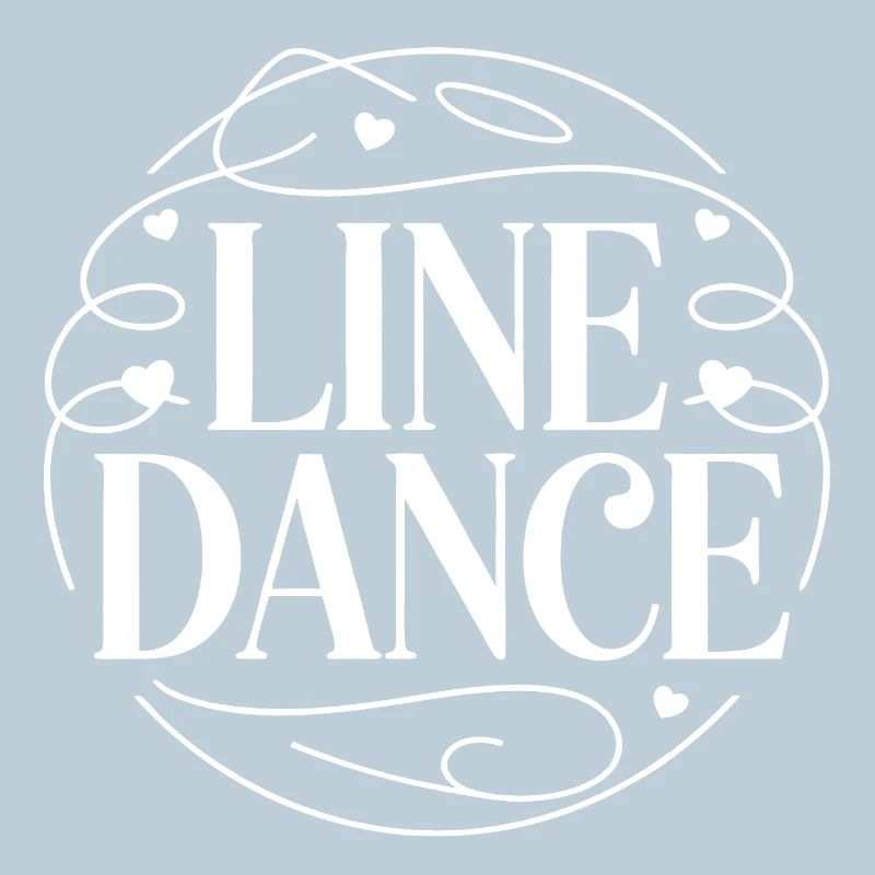 Line Dance Herz Ornament